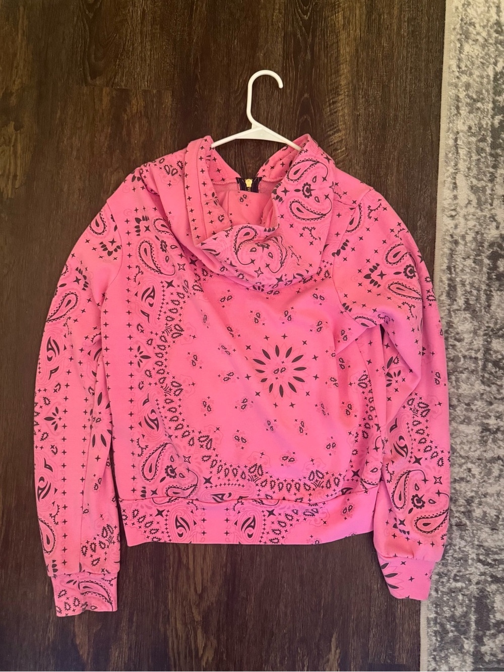 Aviator Nation Pink Bandana-Print Zip Hoodie - Picture 2 of 2